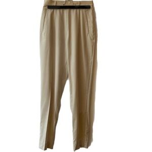 Antonio Fusco x Bergdorf Goodman | Wool High-Rise Straight Leg Trousers Size 0